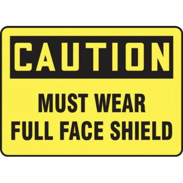 Accuform OSHA CAUTION SAFETY SIGN MUST WEAR MPPA690XP MPPA690XP - main